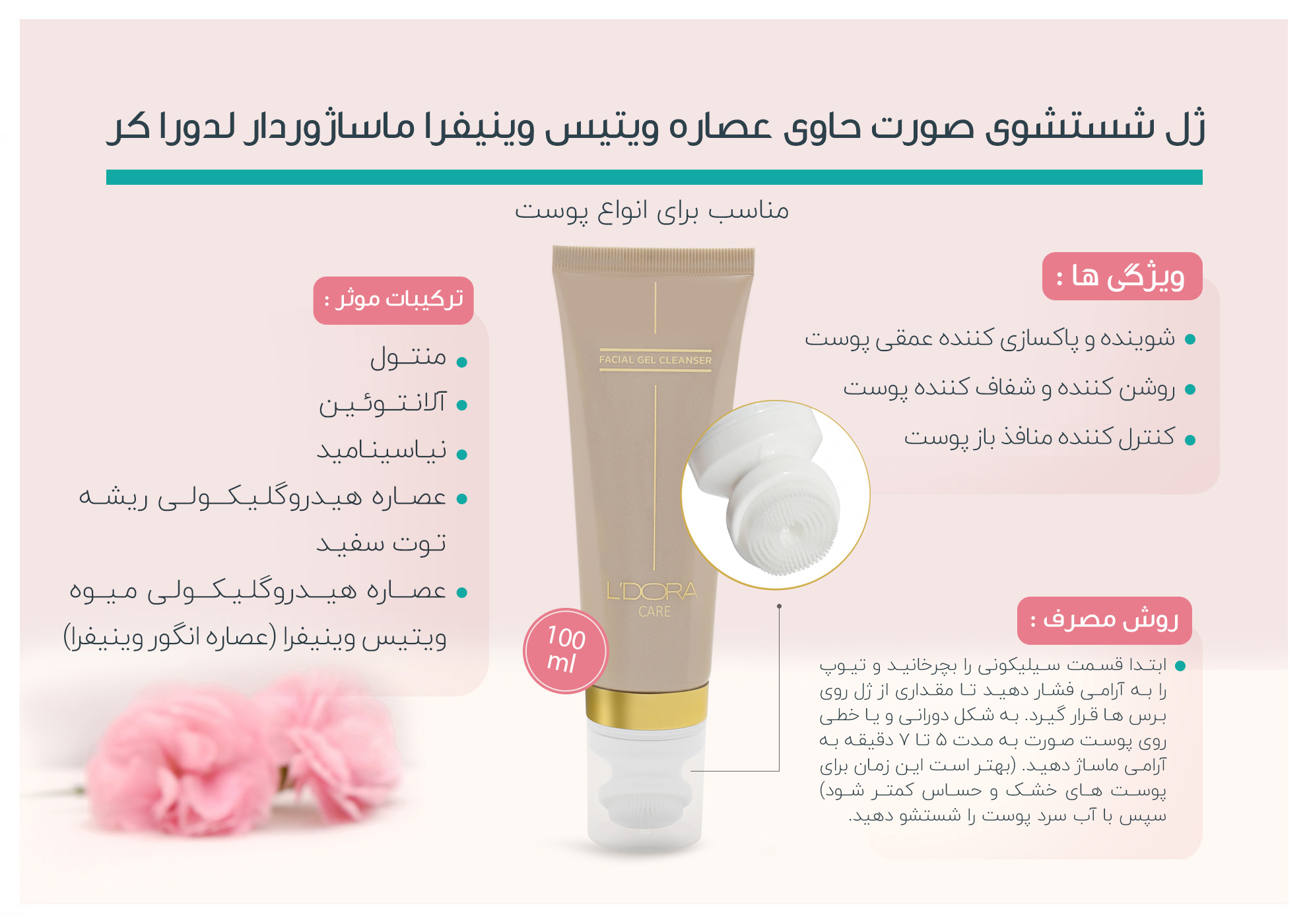 تصویر 1 از فروش نقدی ژل شستشو سر سیلیکونی + قیمت مناسب